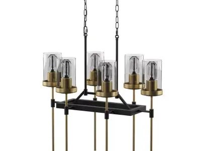 Antares Light Kitchen Island Linear Pendant Free 3D model