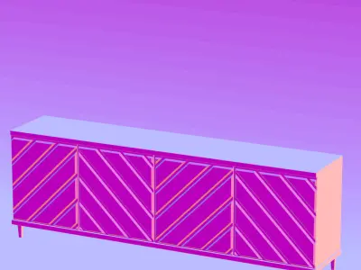 TV Unit Modern 3D model
