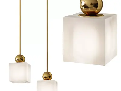 Pendant Etruscan Square 3D model