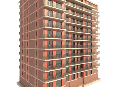 Residential building 3D model
