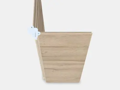 VOXTORP 2-p door f corner base cabinet set 3 Low-poly 3D model