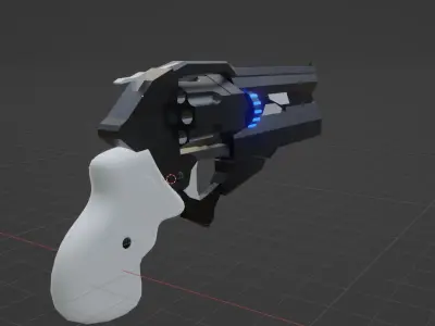Sci-Fi Revolver 3D model