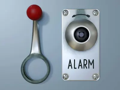 Industrial lever 3D model