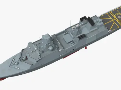  Iver Huitfeldt Class Frigate Stealth Hull Used Simplified 