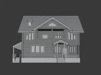 Log House 3D model