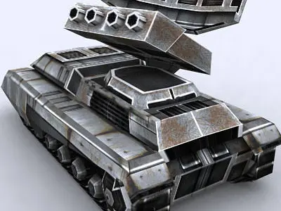 3DRT - Sci-Fi Forces - APC AA 1  Low-poly 3D model