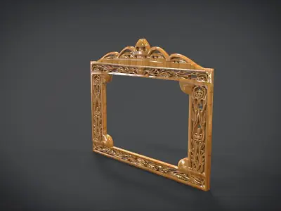 Simple Frame Window Ornament Furniture 3D print model