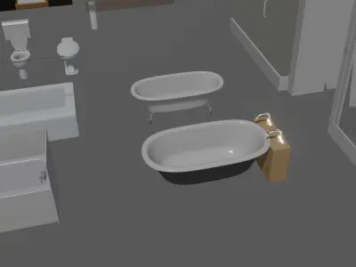 Bathroom Asset Pack 3D model