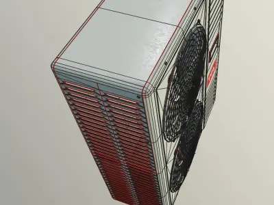 double turbine Air Conditioner  3D model