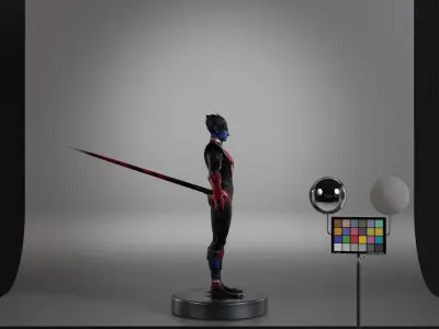 Nightcrawler Low-poly 3D model