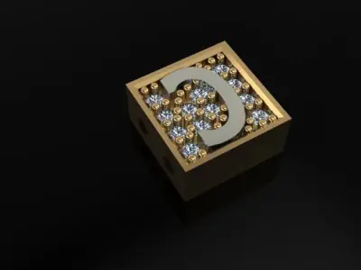 alphabet bracelet  3D print model