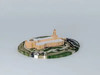 LDS. Temple  Newport Beach California ,Templo Mormon.122nd. O... Free 3D model