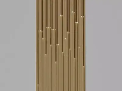 3D Lighting Wall Panel Low-poly 3D model