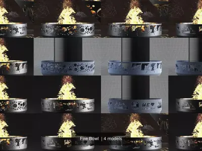Fire Bowl  3D Model Pack