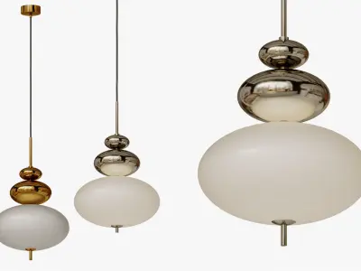 Pendant Mitzi Elsie Brass And Nikel 3D model