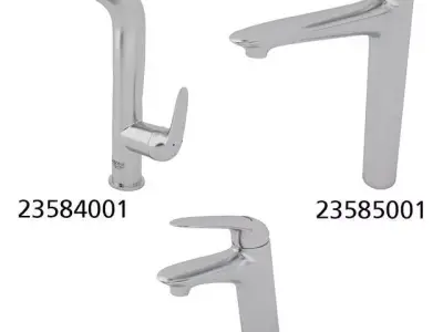 Faucets Grohe Wave 3D model