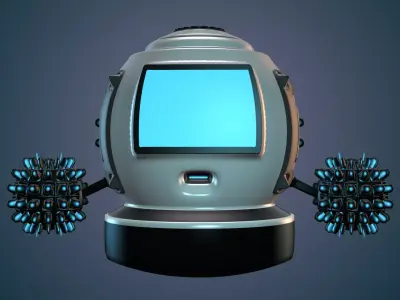 Robot futuristic 3D model