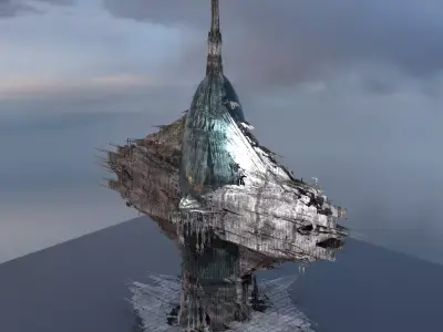 Art Deco Deep sea Rapture building 3D model