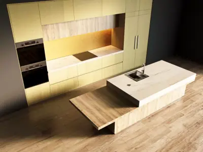 109-Kitchen1 texture 10 3D model