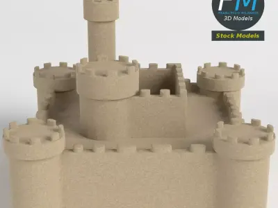 Sand castle 2 3D model