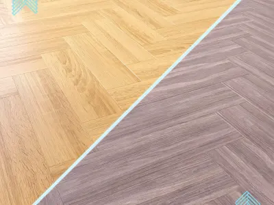 Parquet - Laminate - Wooden floor 2 in 1 Low-poly 3D model 191