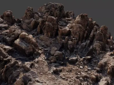 Rocky Hilltop 3D model