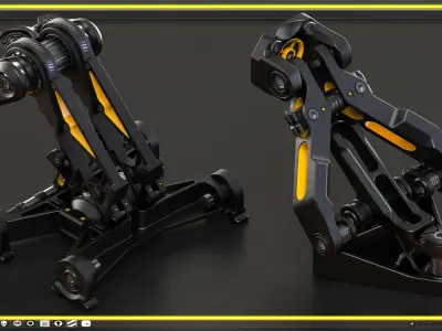 Sci-Fi Hard Surface KITBASH 490 DETAILS 3D model