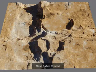 Planet Surface 3D models 3D Model Pack