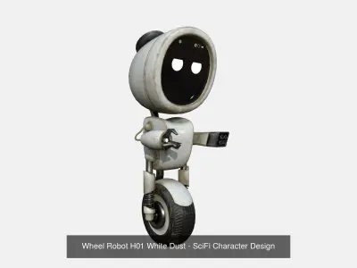 10 Wheel Robot H Collection - SciFi Character Design 3D Model Pack