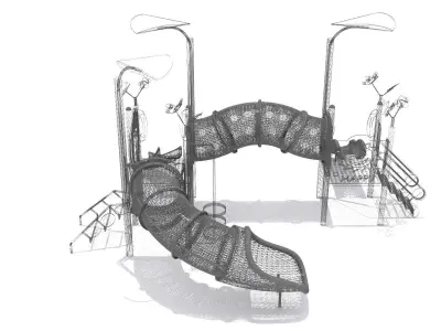 Kids Playground Low-poly 3D model