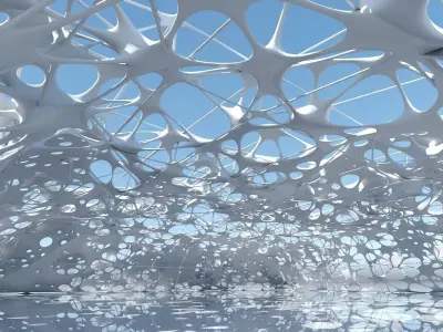 Futuristic Architectural Structure 9 3D model