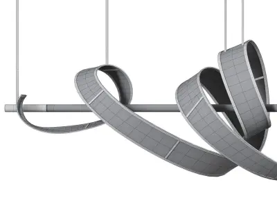 Afralia Modern Indoor Pendant Light Chandelier for Dining Room 3D model