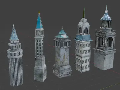 Western classical architecture 3D model