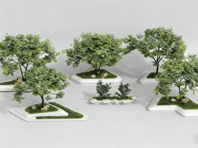 landscape tree pit 3D model