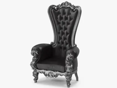  Throne Chair Black 