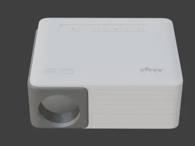 Mini projector akiyo 1080p 3D model