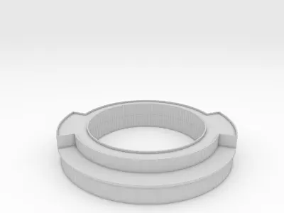 Bench Park 18 Low-poly 3D model