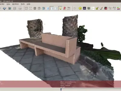 concrete bank 3D model