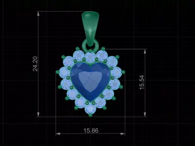 Pendant 3dm stl render 3D print model machine with lights 3D print model