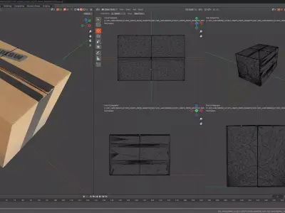 CYBERPUNK COLLECTION CARDBOARD BOX 3D model