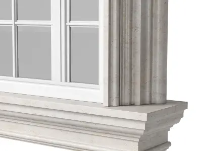 Architectural Classic Window 3D Model 7 3D model