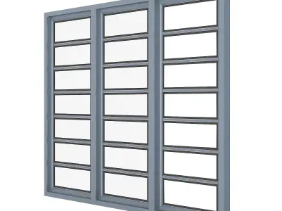 Metal Window 12 3D model