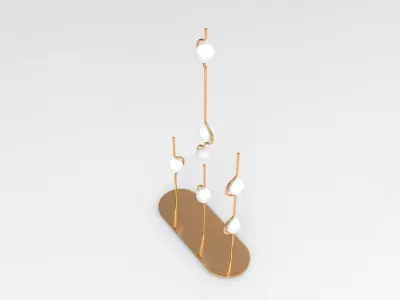 Hull Floor Lamp Low-poly 3D model