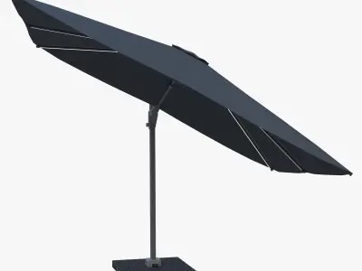 Outdoor umbrella Parasols Challenger T2 Glow 3D model
