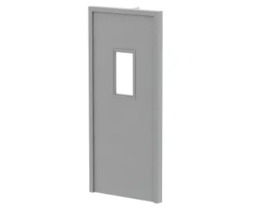 Single Fire Exit Door 3D model