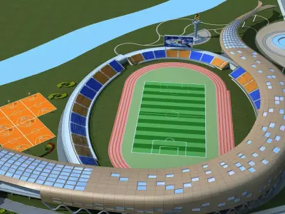 Gymnasium 1 3D model