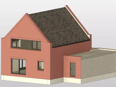 Deutsches Einfamilienhaus single-family house German 3D model