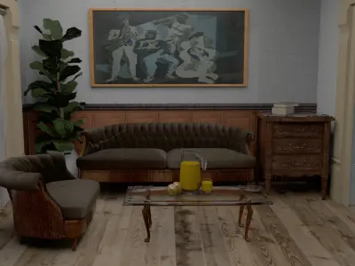 laos Na casa de Candido 3D model