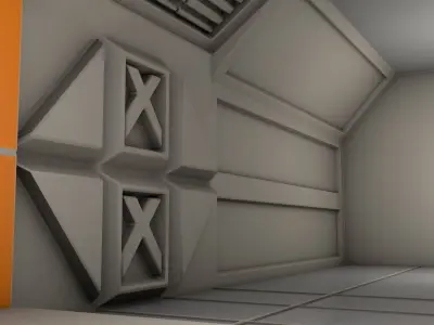 Sci Fi Room Low-poly 3D model purchase