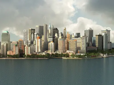  Manhattan Lower Tip Low Poly 